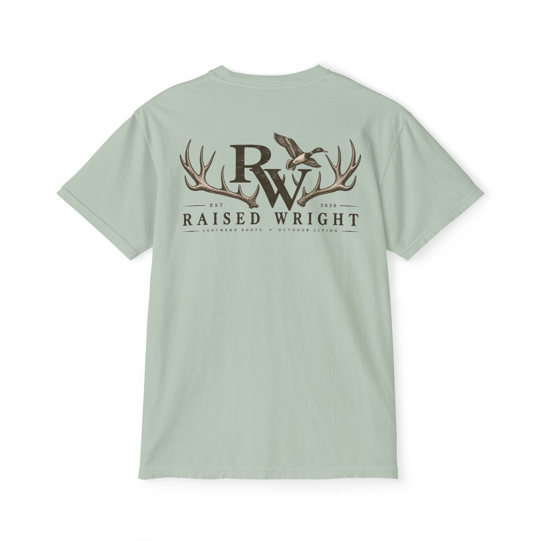 Raised Wright Antler Logo Pocket T-Shirt