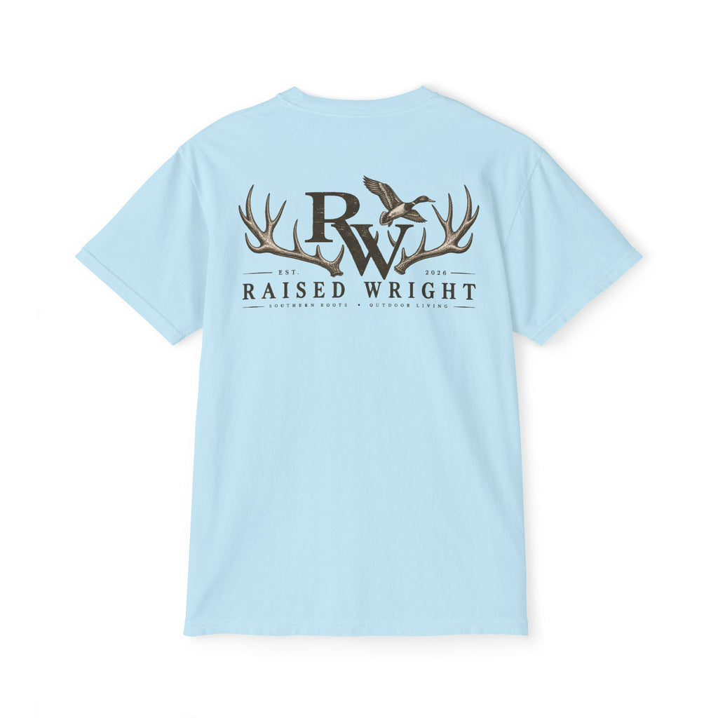 Raised Wright Antler Logo Pocket T-Shirt