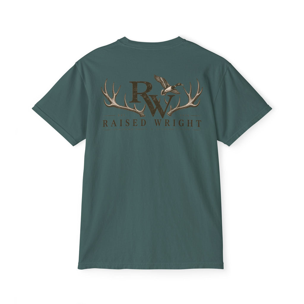 Raised Wright Antler Logo Pocket T-Shirt